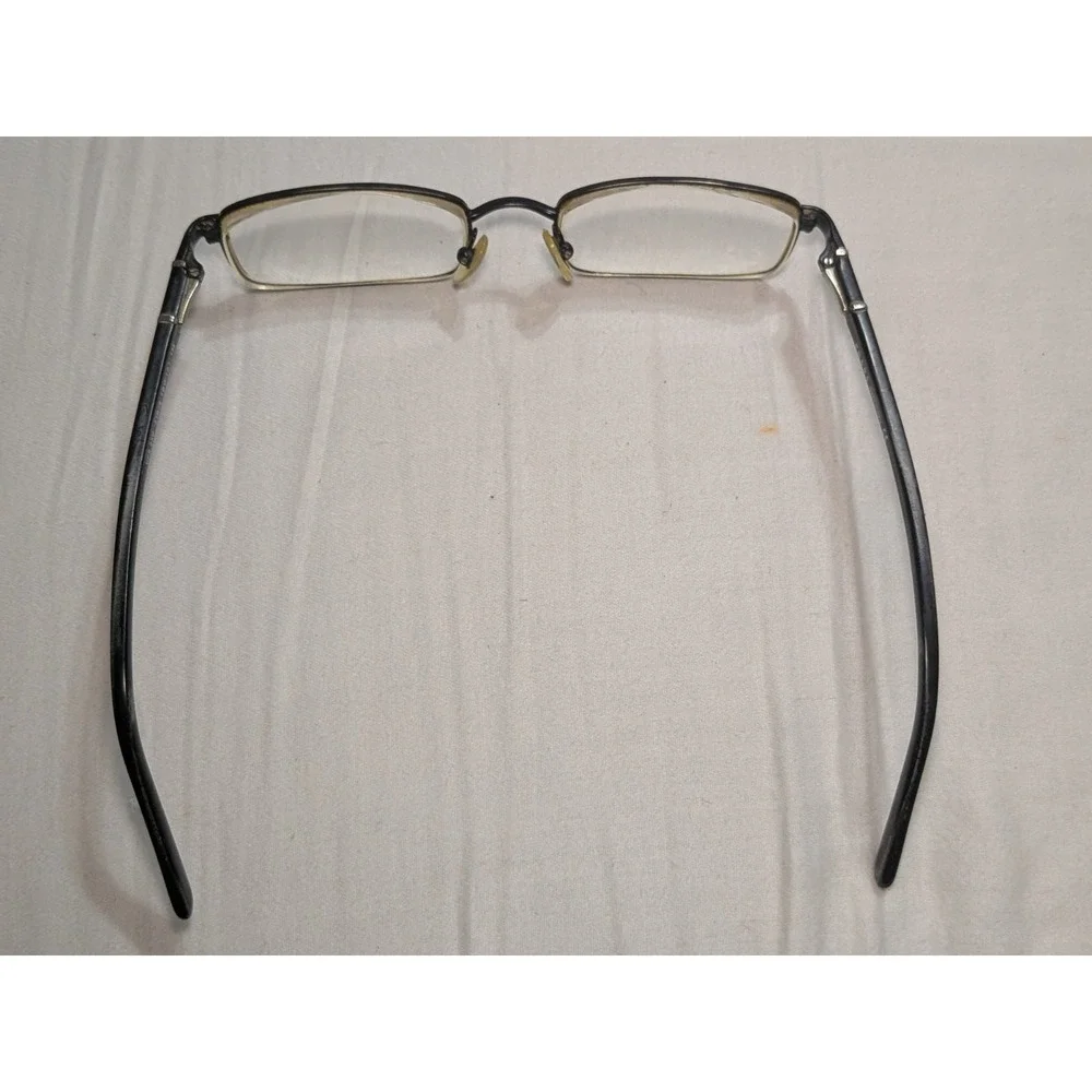 Mens Unisex Prada Eyeglasses Full Frame Wire Rim Rectangle Black VPR 65G 1B0-101